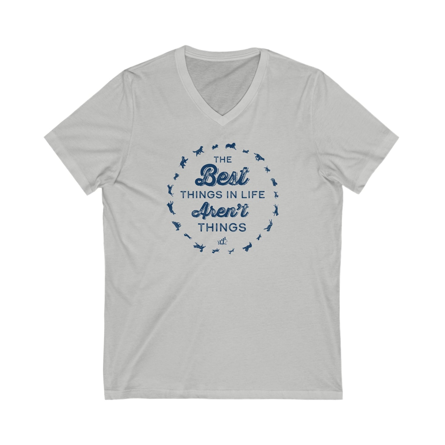 Best Things in Life Unisex Short Sleeve V-Neck Tee