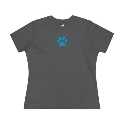 Women's Blue PawPrint Q Tee