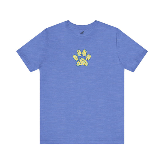 Unisex Yellow and Blue PawPrint T