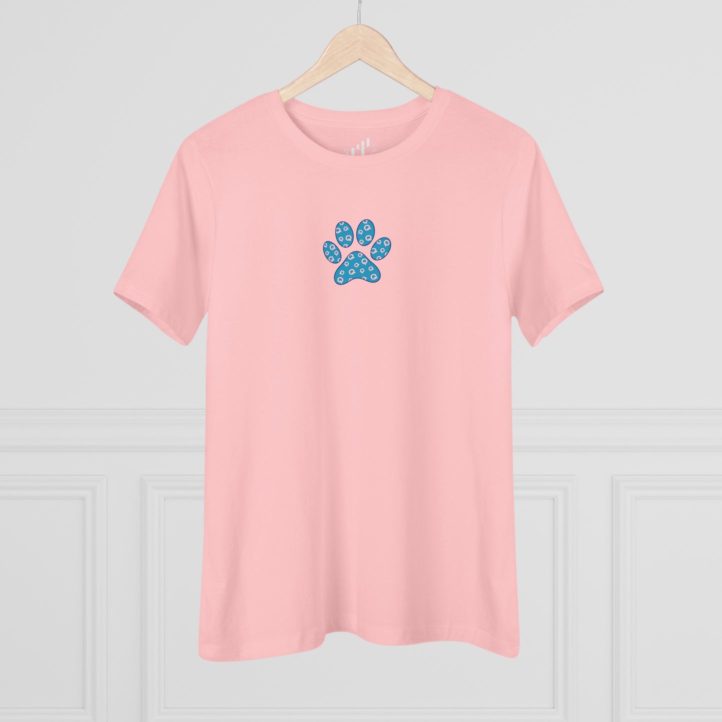 Women's Blue PawPrint Q Tee