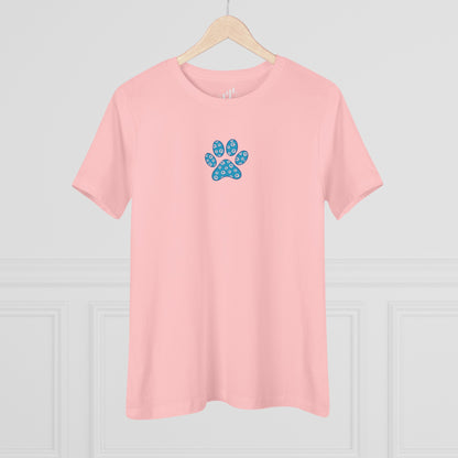 Women's Blue PawPrint Q Tee