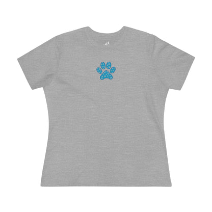 Women's Blue PawPrint Q Tee