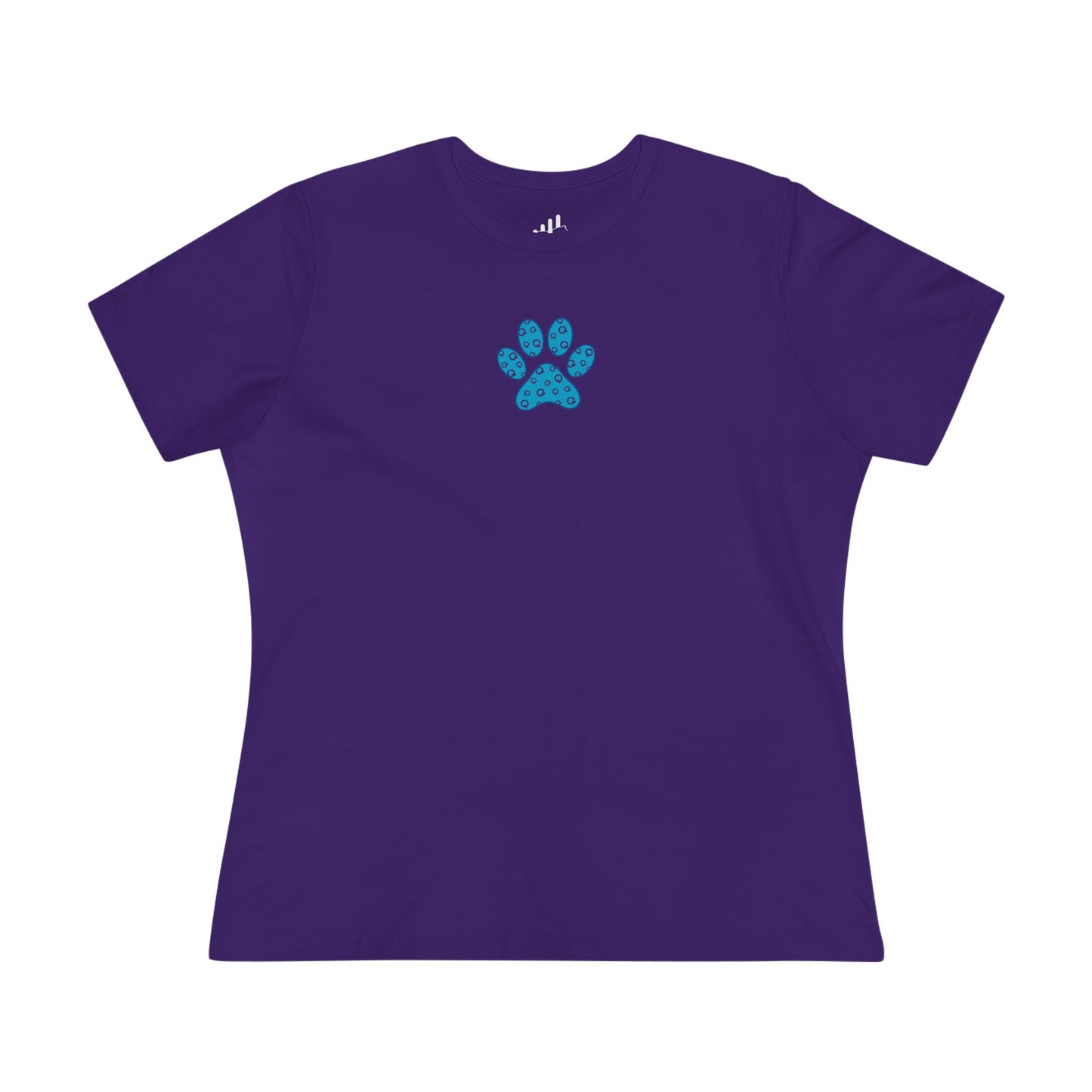 Women's Blue PawPrint Q Tee