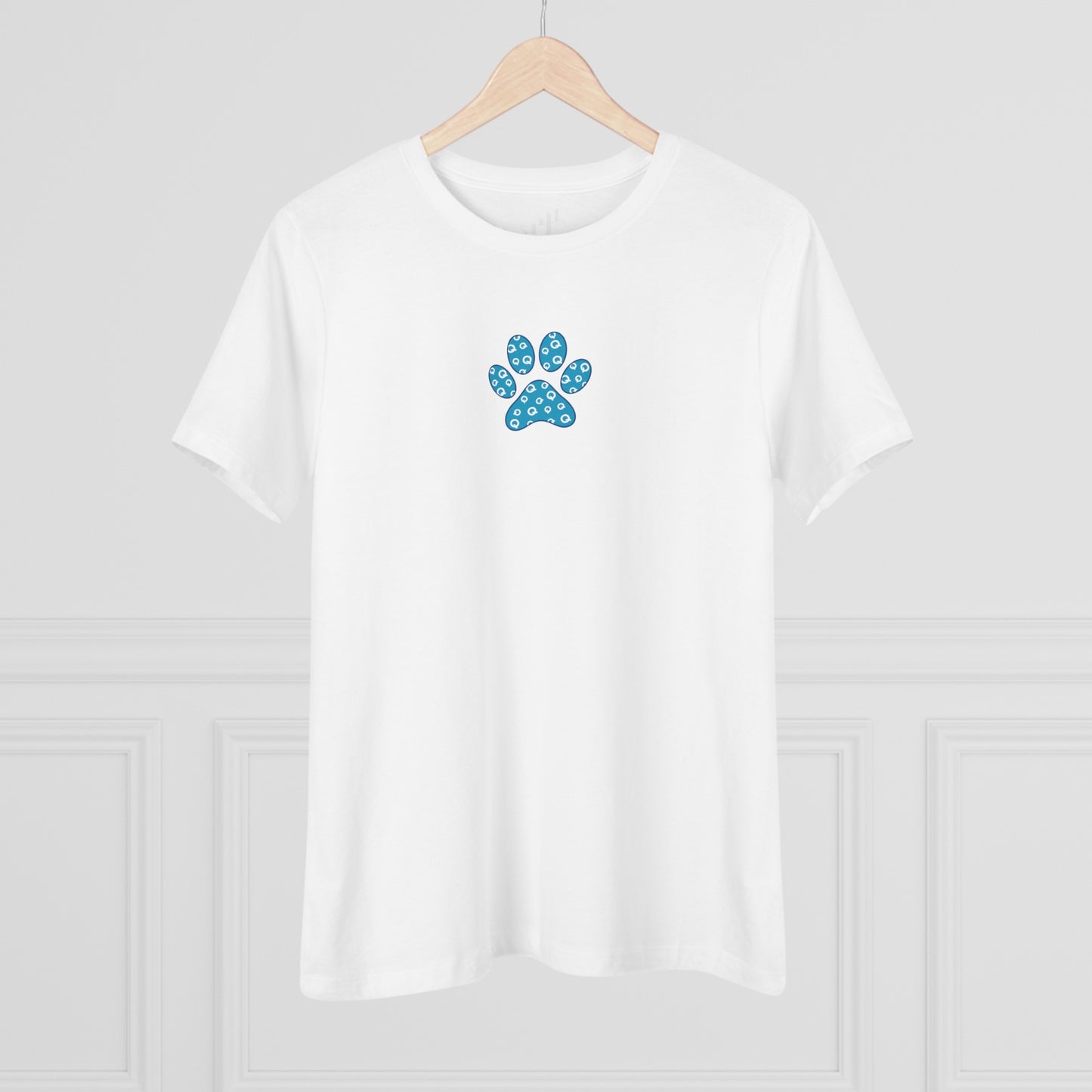 Women's Blue PawPrint Q Tee