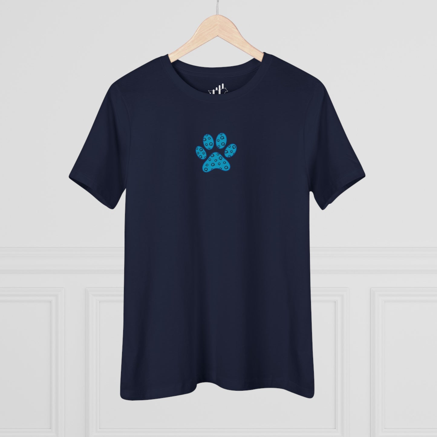 Women's Blue PawPrint Q Tee