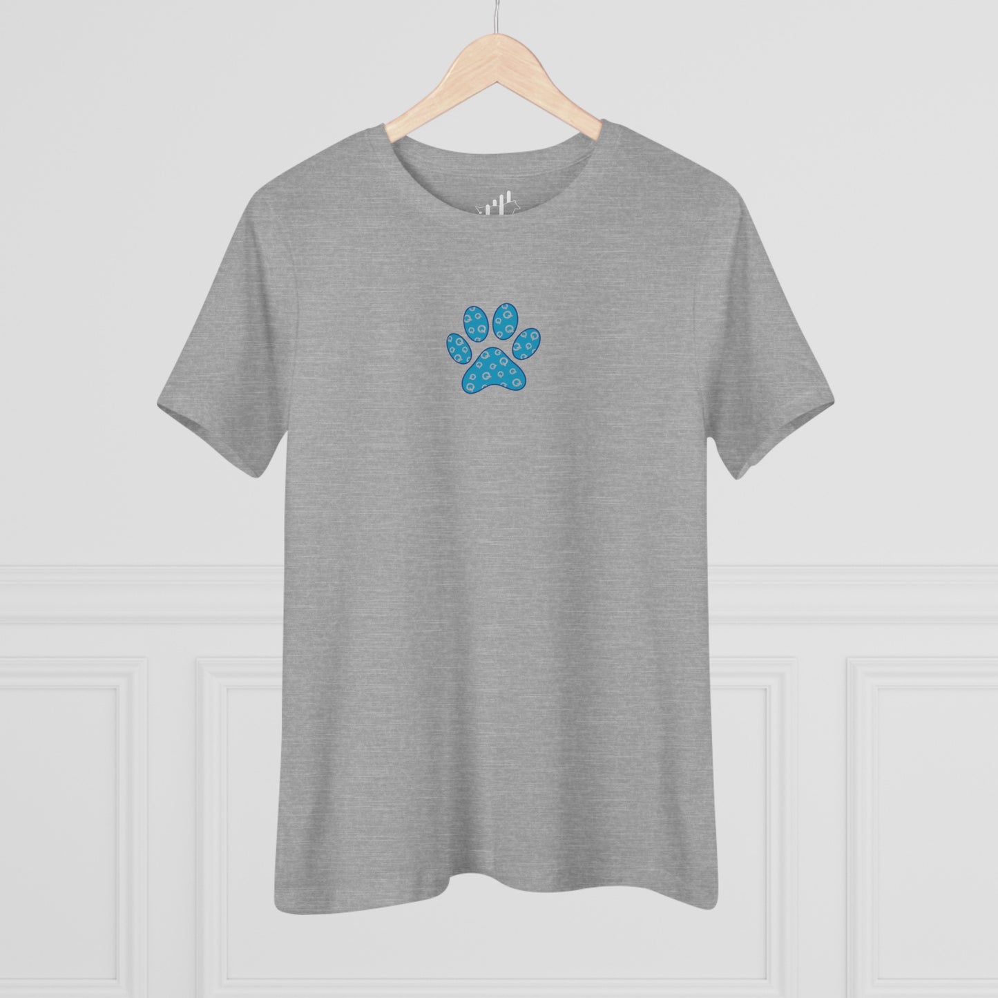 Women's Blue PawPrint Q Tee