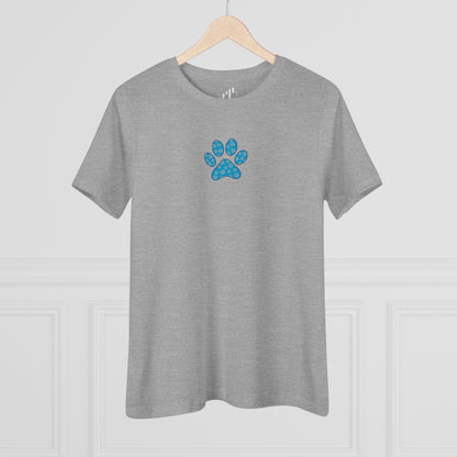 Women's Blue PawPrint Q Tee