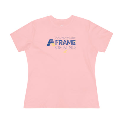 Contacts are A-Frame of mind Women's Jersey Short Sleeve Tee