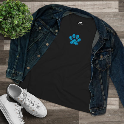 Women's Blue PawPrint Q Tee