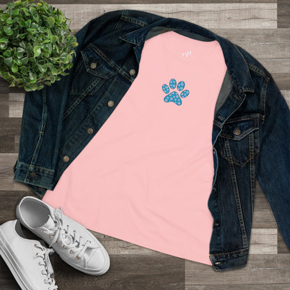 Women's Blue PawPrint Q Tee