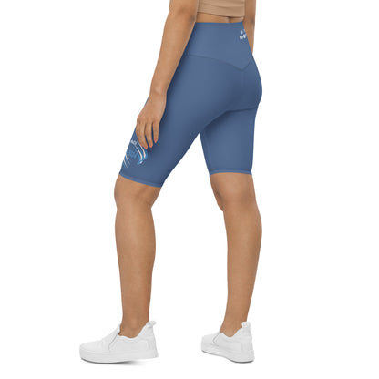 Invitational Blue Biker Shorts