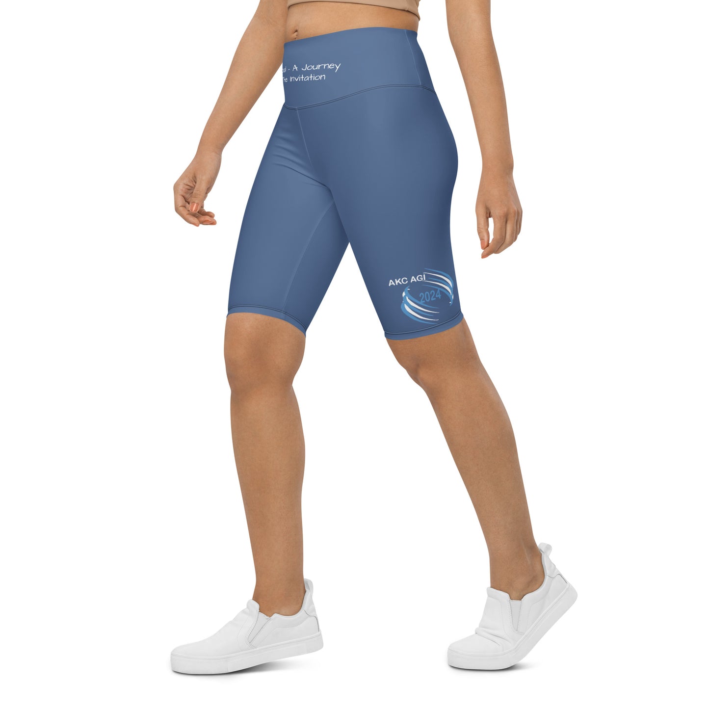 Invitational Blue Biker Shorts