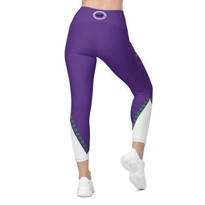 Agility Purple with White and Q Leggings with pockets