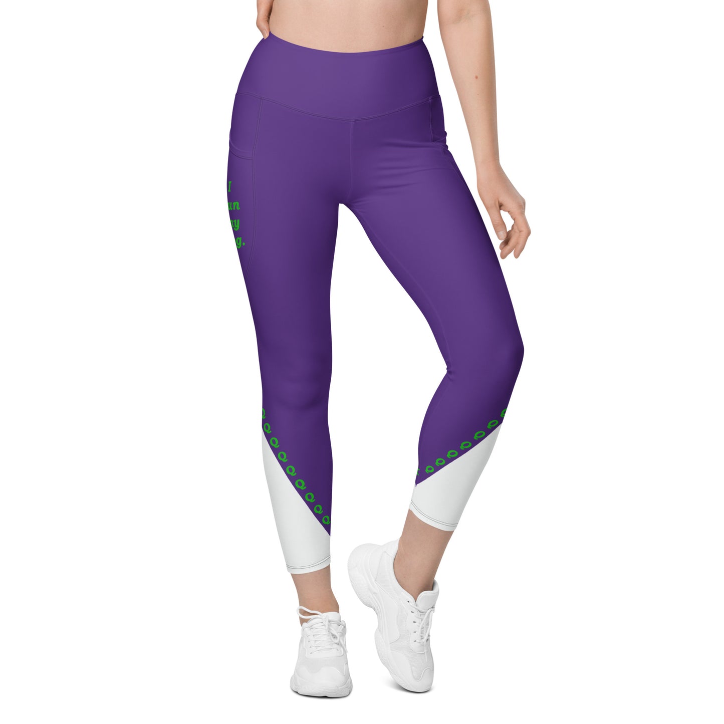 Agility Purple with White and Q Leggings with pockets