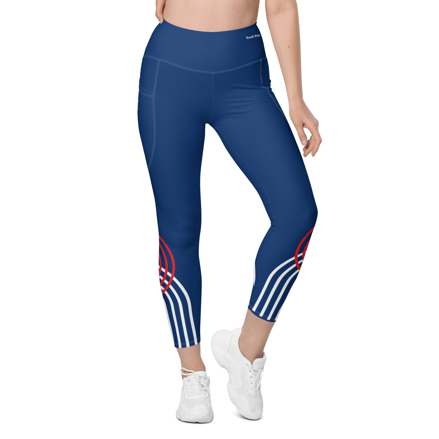 All American Red White and Blue Leggings with pockets