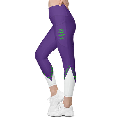 Agility Purple with White and Q Leggings with pockets