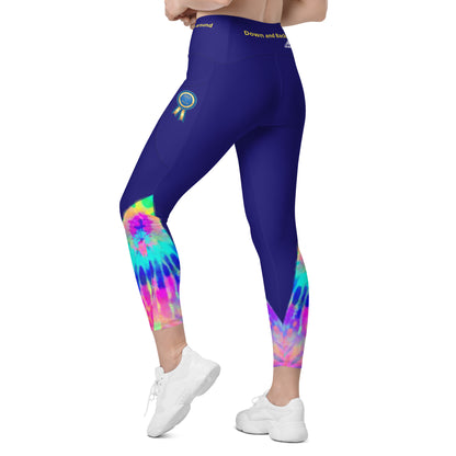 Conformation Tie Dye Conformation Leggings with pockets