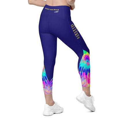 Conformation Tie Dye Conformation Leggings with pockets