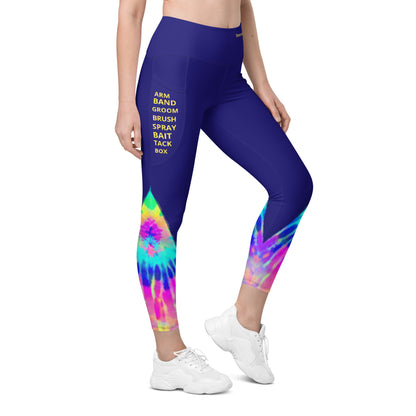 Conformation Tie Dye Conformation Leggings with pockets