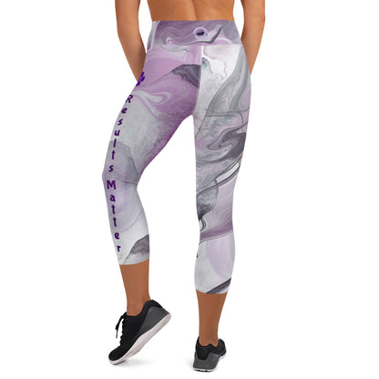 Basic Purple Swish Result Matters Capri Leggings