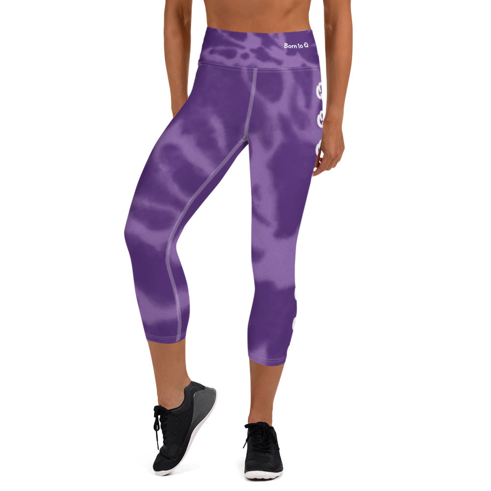 Agility Purple Q Capri Leggings