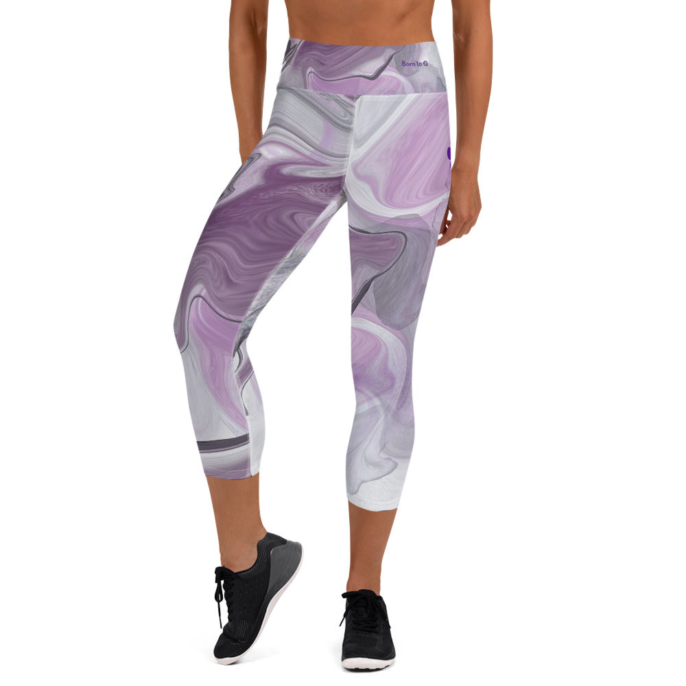 Basic Purple Swish Result Matters Capri Leggings