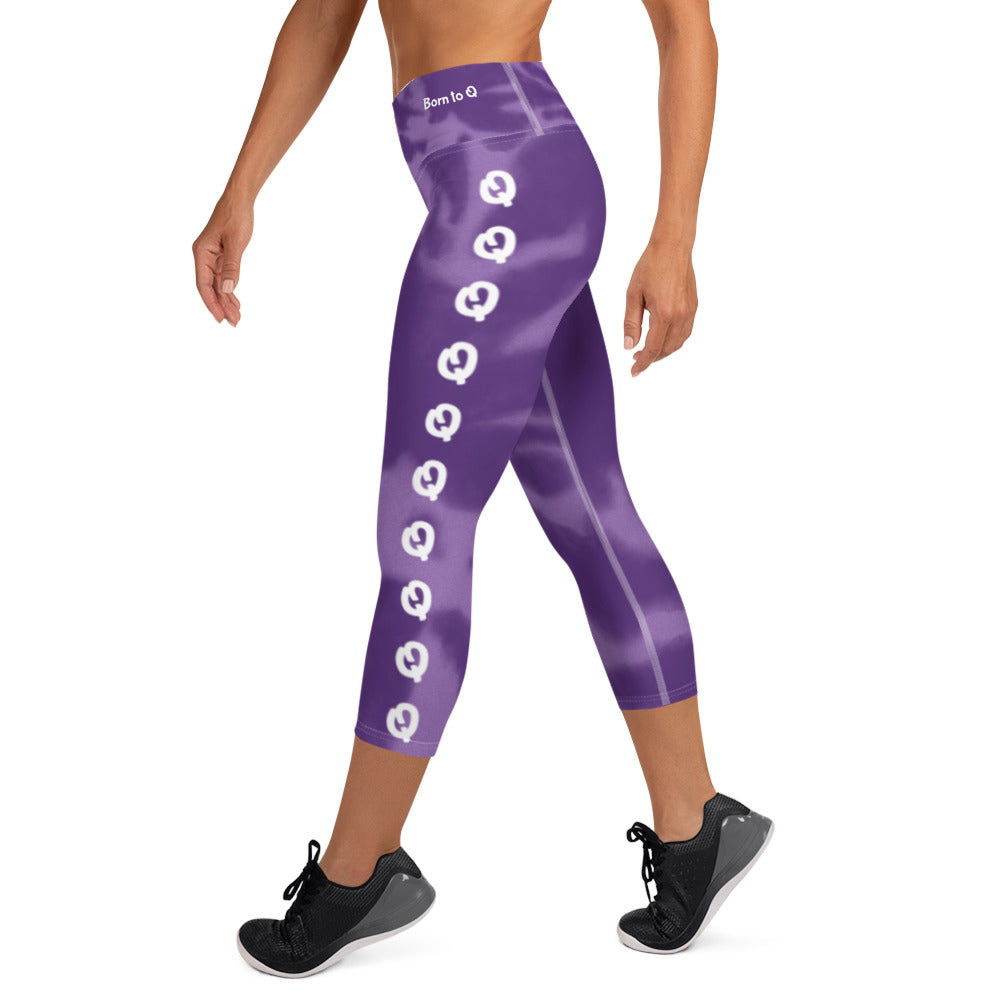 Agility Purple Q Capri Leggings