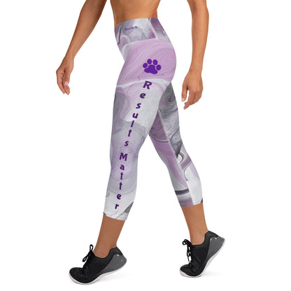 Basic Purple Swish Result Matters Capri Leggings