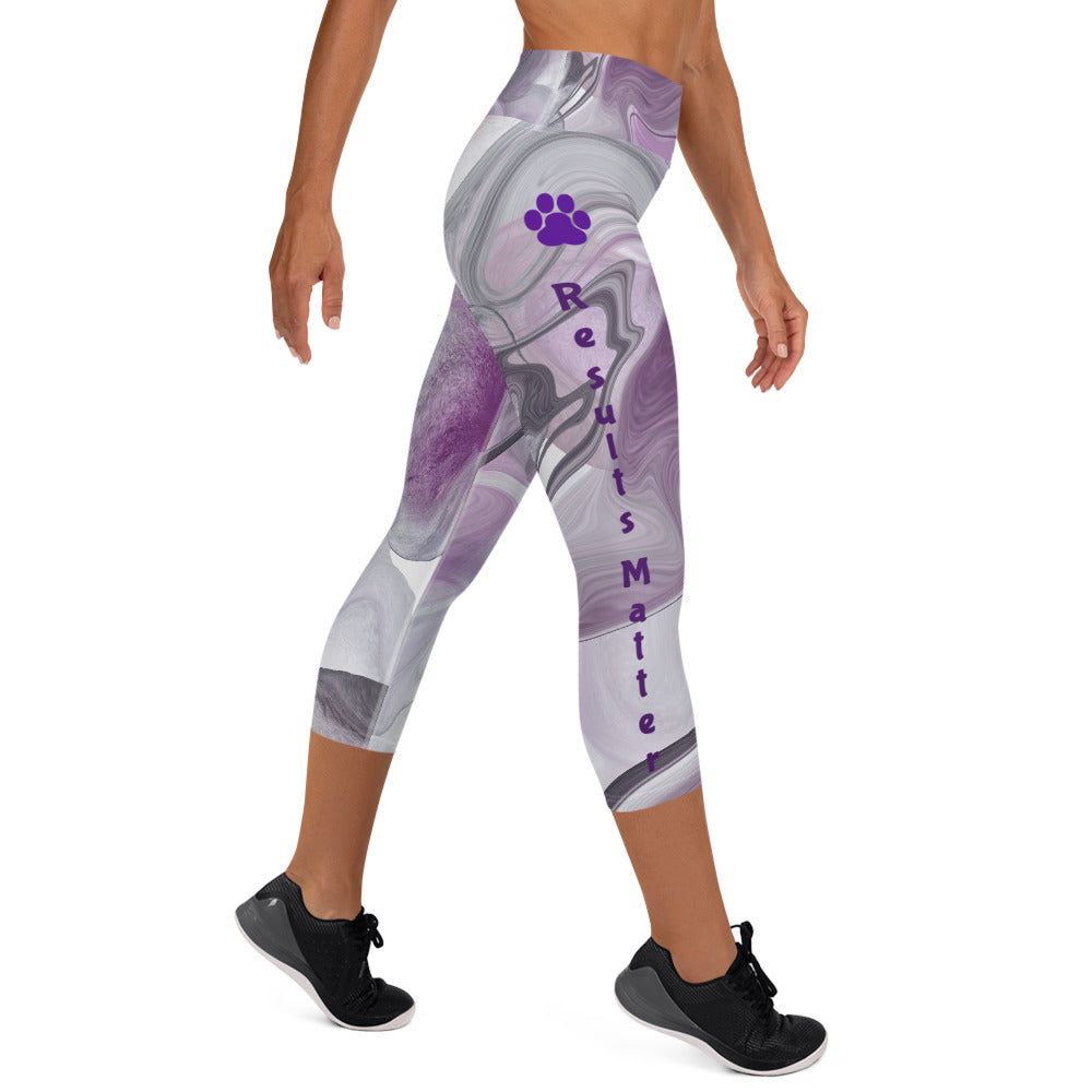 Basic Purple Swish Result Matters Capri Leggings