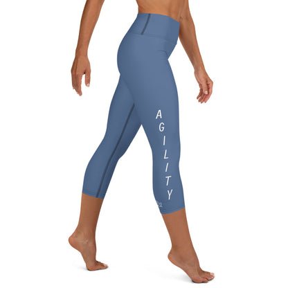 Agility Ch Denim Blue Capri Leggings